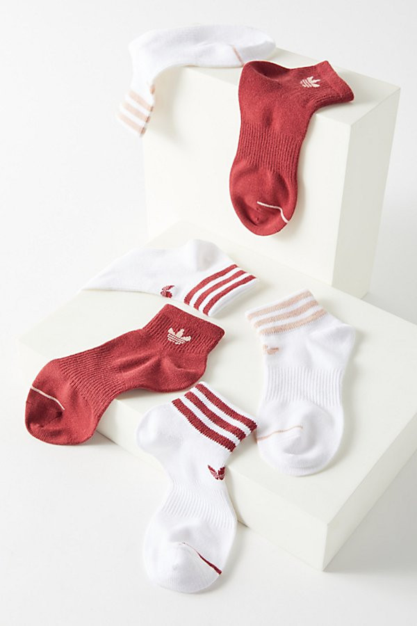 adidas Originals UO Exclusive Quarter Sock 3-Pack - Red ALL at Urban Outfitters | Urban Outfitters (US and RoW)