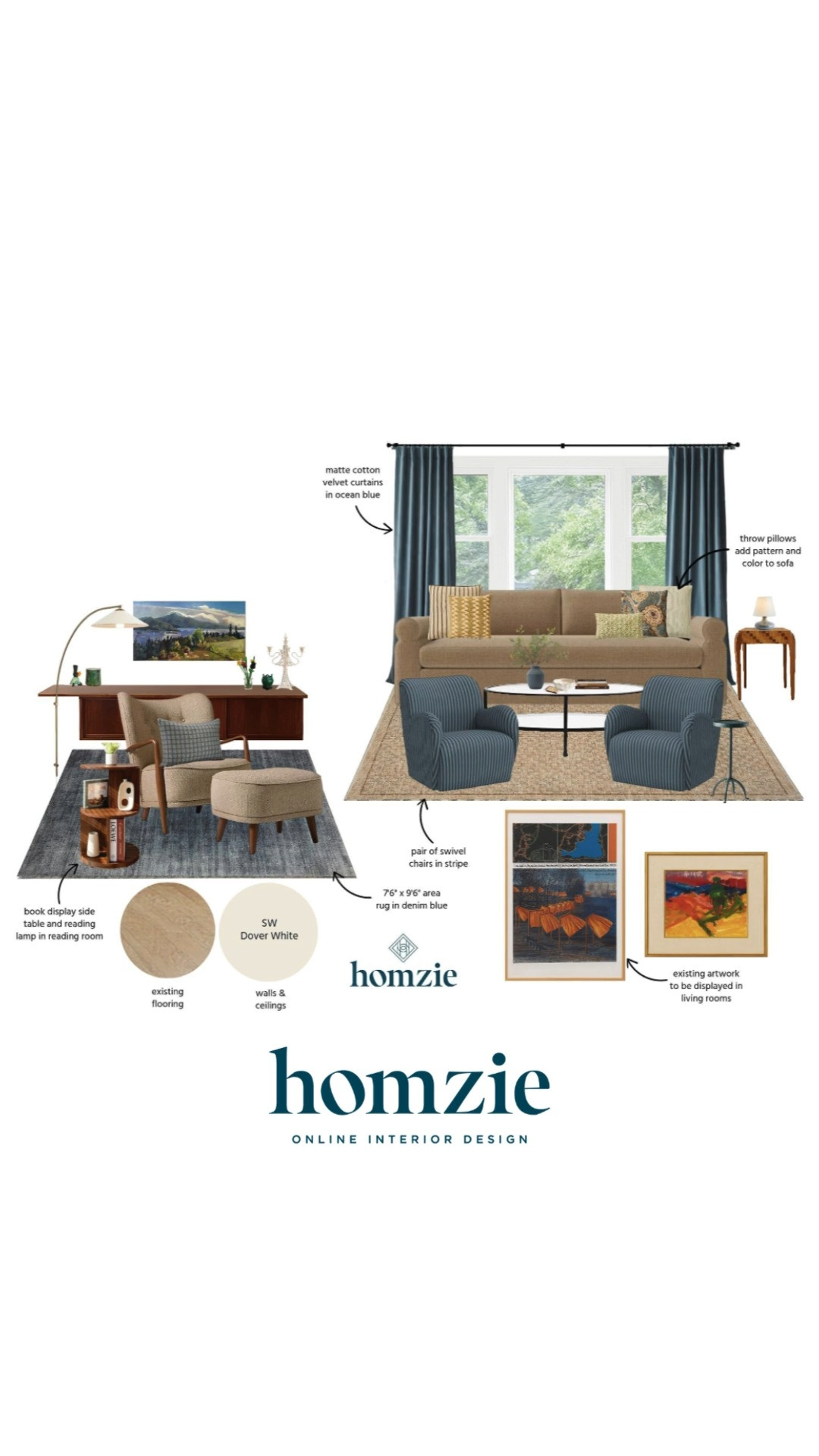 Bold colorful living room design featuring sofa, striped accent chairs, glass coffee table, rugs, lamps, wall art, decor, etc.

#LTKHome #LTKFinds #LTKFavorites #HomeStyleDaily 

 #LTKHome