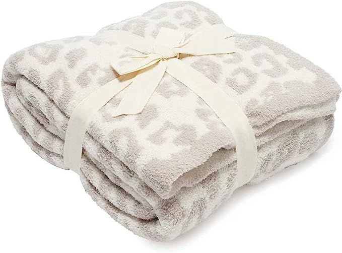 Jazzco Soft Fuzzy Throw Blanket, Cozy Plush Fleece Comfy Microfiber Blanket for Couch Sofa Bed,St... | Amazon (US)