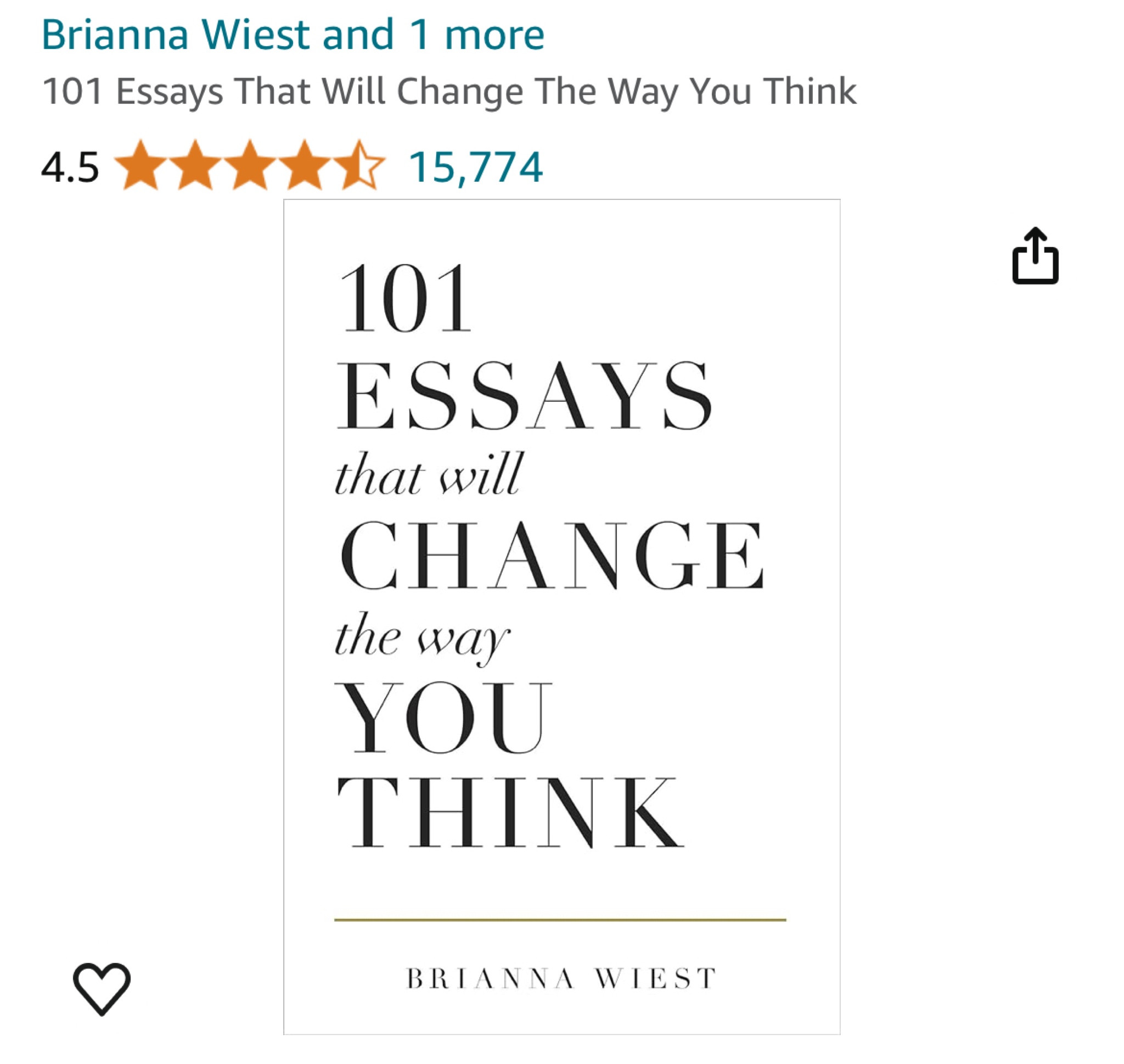101 essays to change the way you think book 📖 

#LTKuk #LTKtravel #LTKhome