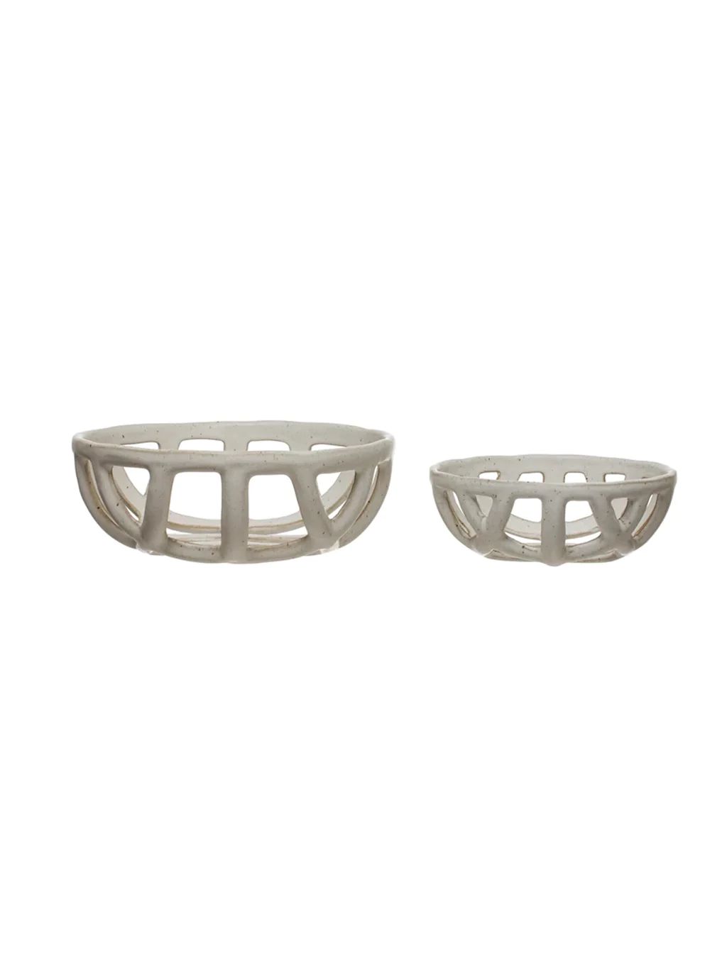 Stoneware Basket Bowls | Set of 2 | House of Jade Home
