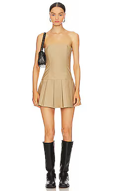 superdown Ruby Mini Dress in Tan from Revolve.com | Revolve Clothing (Global)