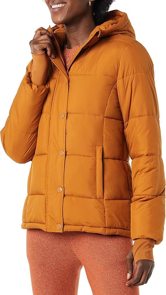 Amazon Essentials Women's Heavyweight Long-Sleeve Hooded Puffer Coat | Amazon (US)