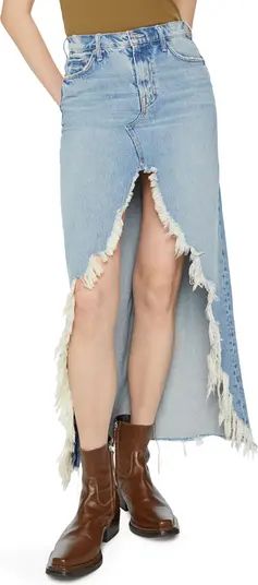 The Ditcher Frayed Denim Skirt | Nordstrom