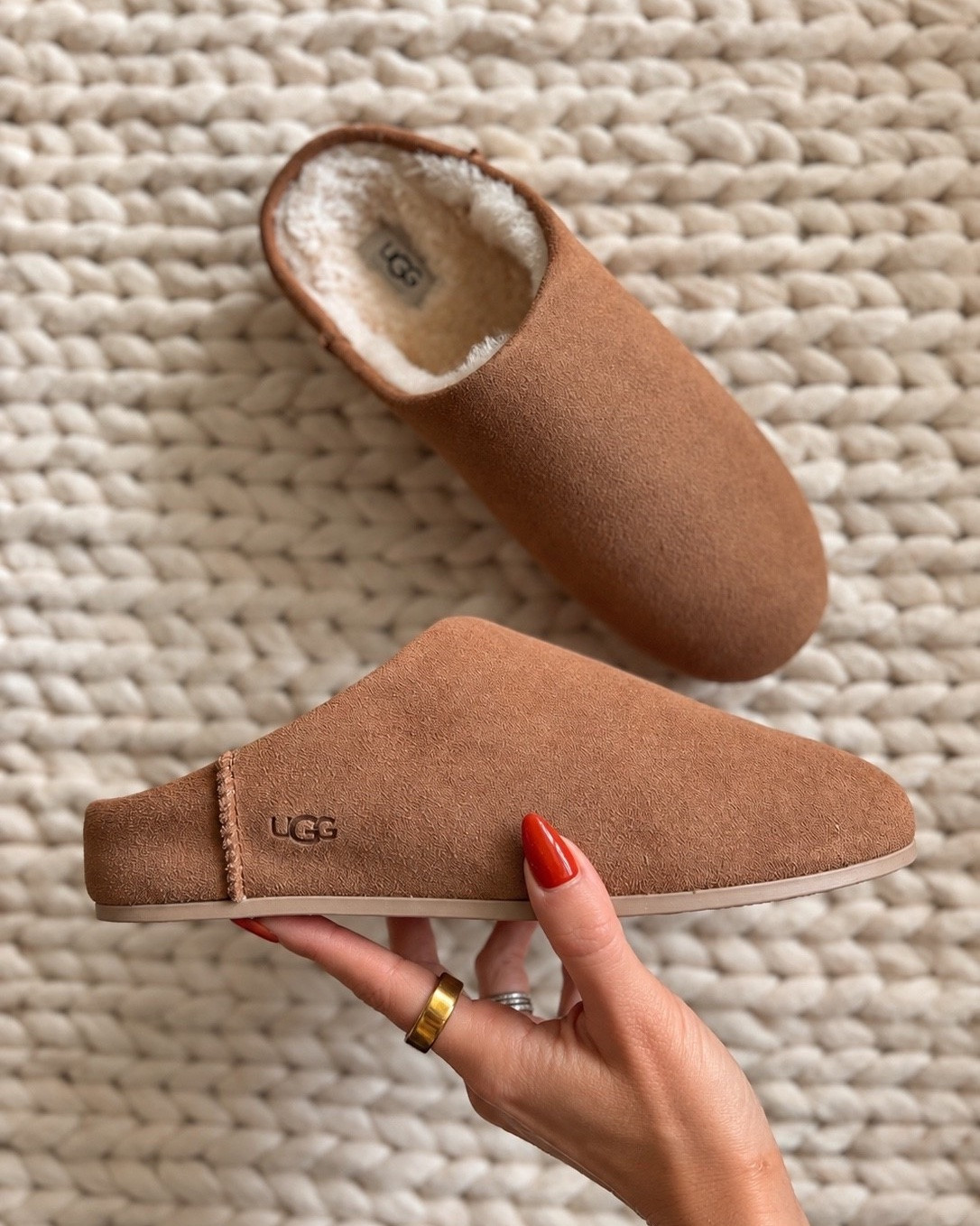 A few of my favorite UGG clogs; the whole design works with leggings, denim, sweats, & everything I throw on in the fall + winter. They’re warm without feeling bulky, supportive for all-day wear, and a solid everyday neutral shoe. If you want a practical clog you can style from school drop-off to errands to cozy days at home, this is it.

ugg clogs women - ugg clogs neutral - ugg suede clogs - ugg leather clogs - ugg slip on clogs - ugg winter clogs - ugg platform clog - ugg adjustable strap clog - ugg clog outfit ideas - ugg clog styling - trending ugg shoes - cozy winter shoes - neutral winter footwear - everyday slip on shoes - fall winter shoe staples - Goldenstar clog - comfortable walking clogs women - warm winter clogs - best ugg clogs 2026 - holiday gift ideas ugg clogs