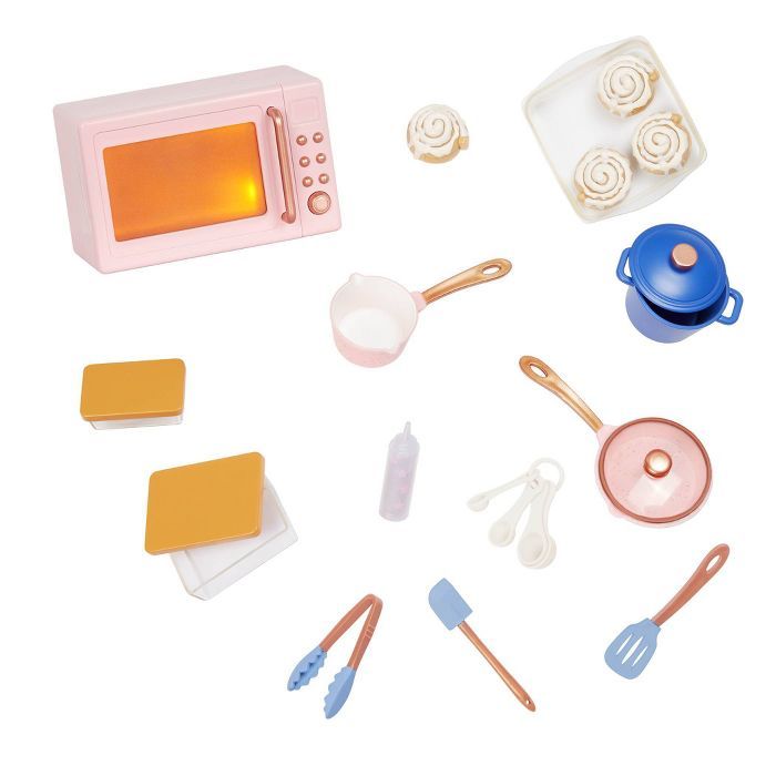 Our Generation In the Kitchen Microwave Accessory Set for 18" Dolls | Target