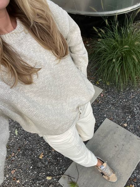 Neutral fall outfit 🫶🏻 love this Jenni kayne sweater and these old navy jeans are such amazing quality for an unbeatable price 

Old navy finds, fall outfits, travel outfit, fall sweater, Jenni kayne 

#LTKtravel #LTKSeasonal #LTKstyletip