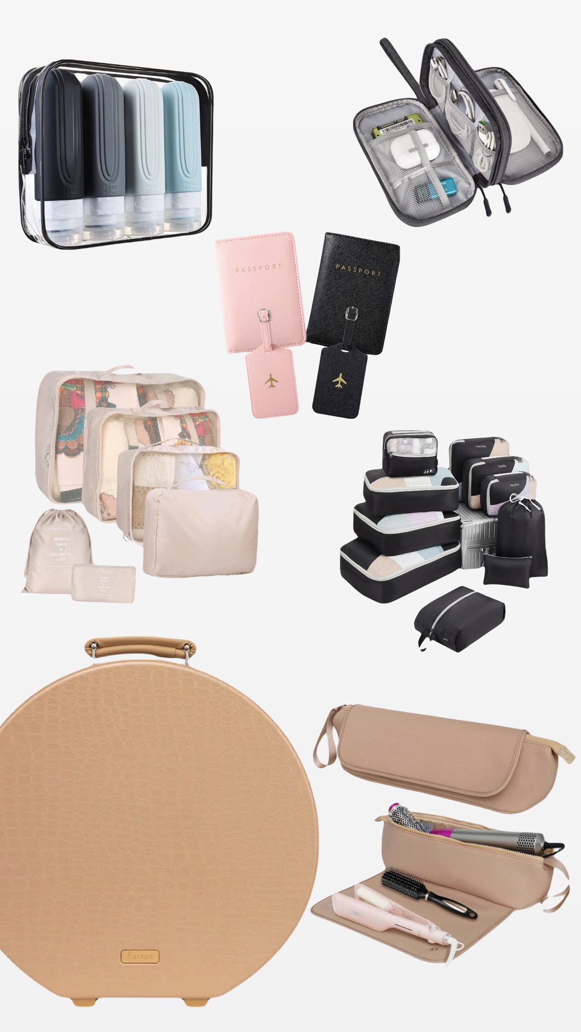 Gift Ideas: Travel Lover 

Travel cubes or pods for packing and keeping all of their items organized and tidy while in a suitcase 

A Hat Trunk to keep beach hats and cowboy hats safe during travel 

Hair care protector and carrying case 

Passport Holders

Reusable travel toiletries kit 

Electronics organizer carrying case 

#LTKtravel #LTKGiftGuide #LTKHolidaySale