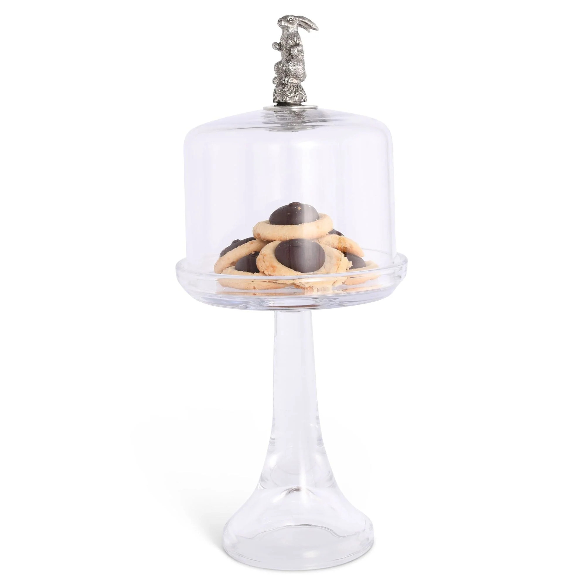 Bunny Glass Covered Cake / Dessert Stand | Lucy's Market