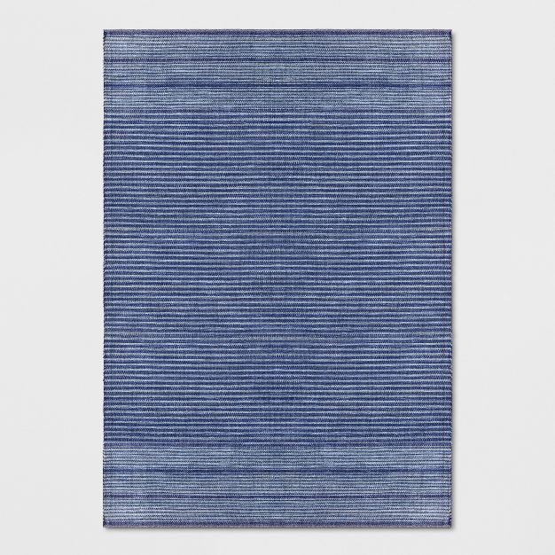 Stripe Woven Area Rug Blue - Threshold™ | Target