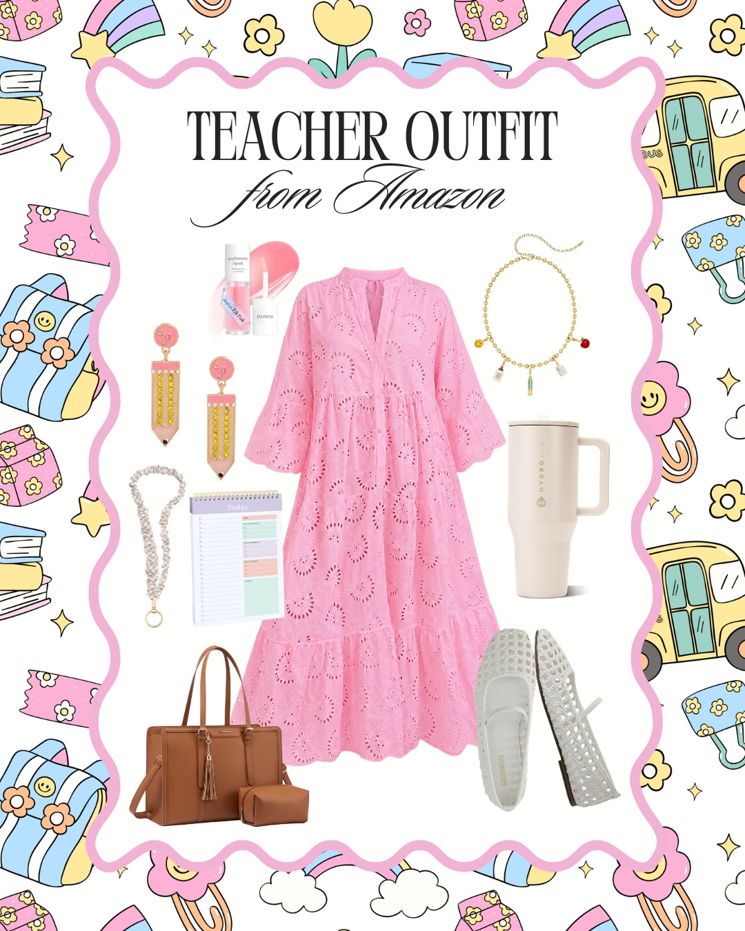 The sweetest pink teacher outfit for heading back to the classroom! 💗✏️🍎 

 #LTKootd #LTKSeasonal #LTKSaleAlert