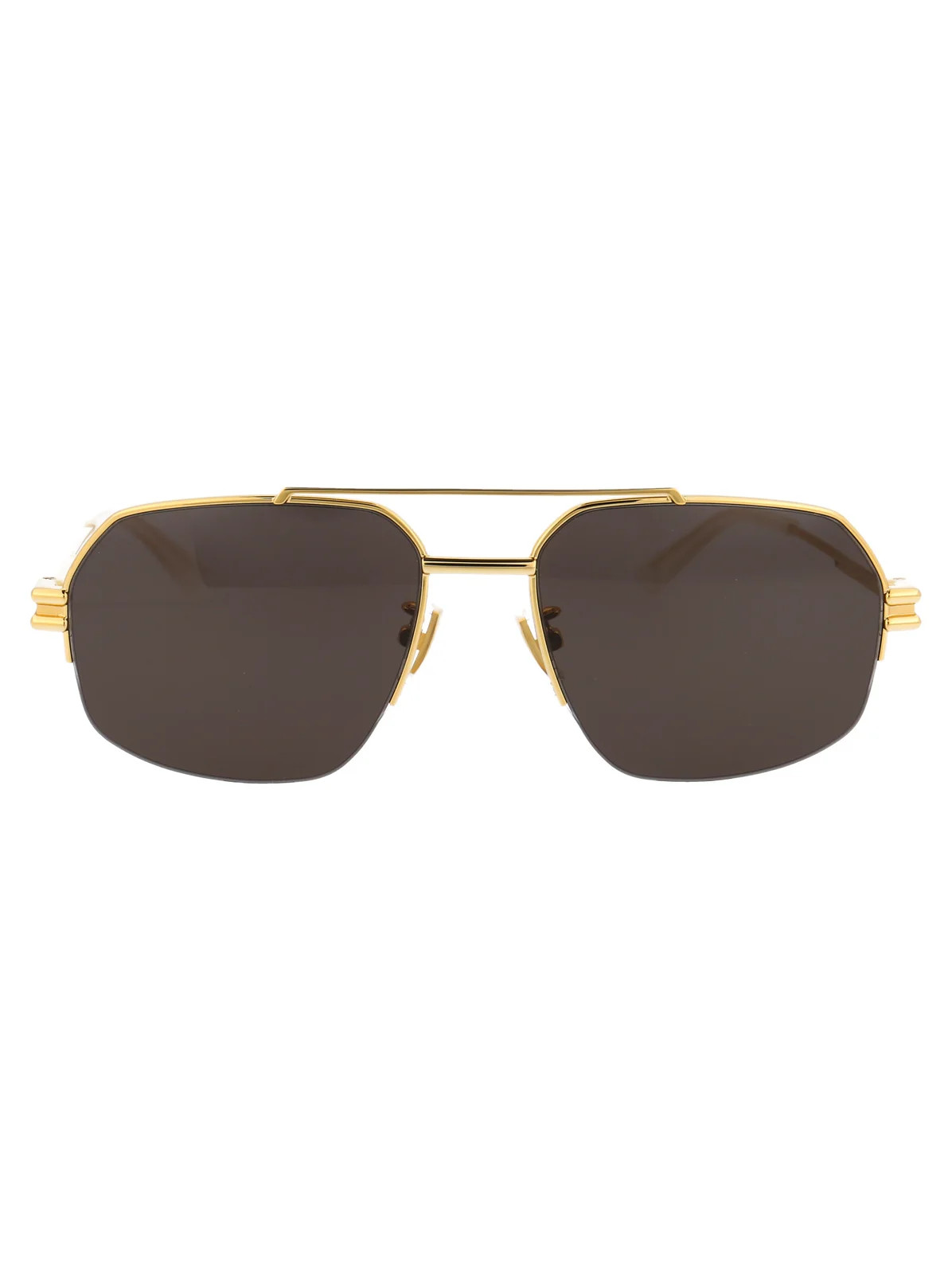 Bottega Veneta Eyewear Aviator Frame Sunglasses | Cettire Global