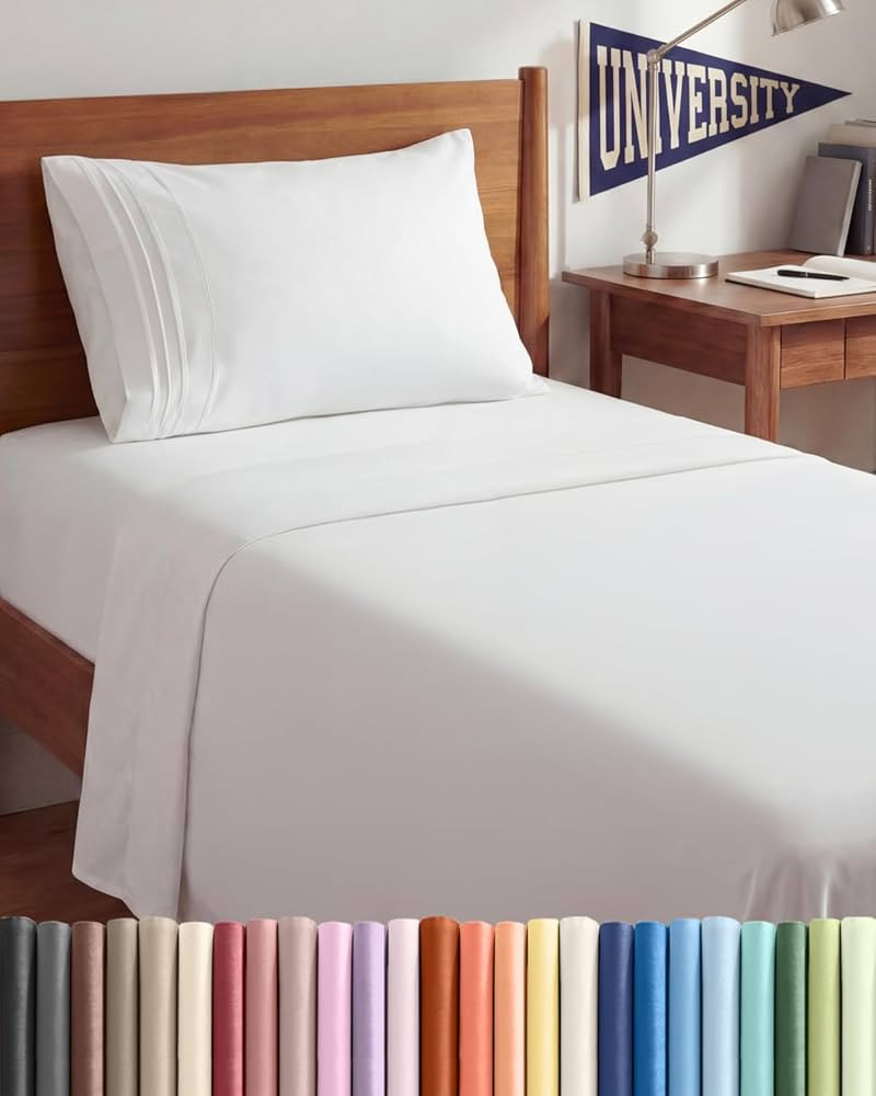 Twin XL Size 3 Piece Sheet Set - Comfy Breathable & Cooling Sheets - Hotel Luxury Bed Sheets for ... | Amazon (US)