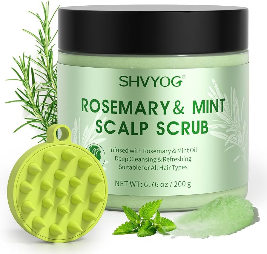 SHVYOG Scalp Scrub, Rosemary Scalp Exfoliator, Scalp Exfoliator Scrub for Build Up, Hair Exfoliat... | Amazon (US)