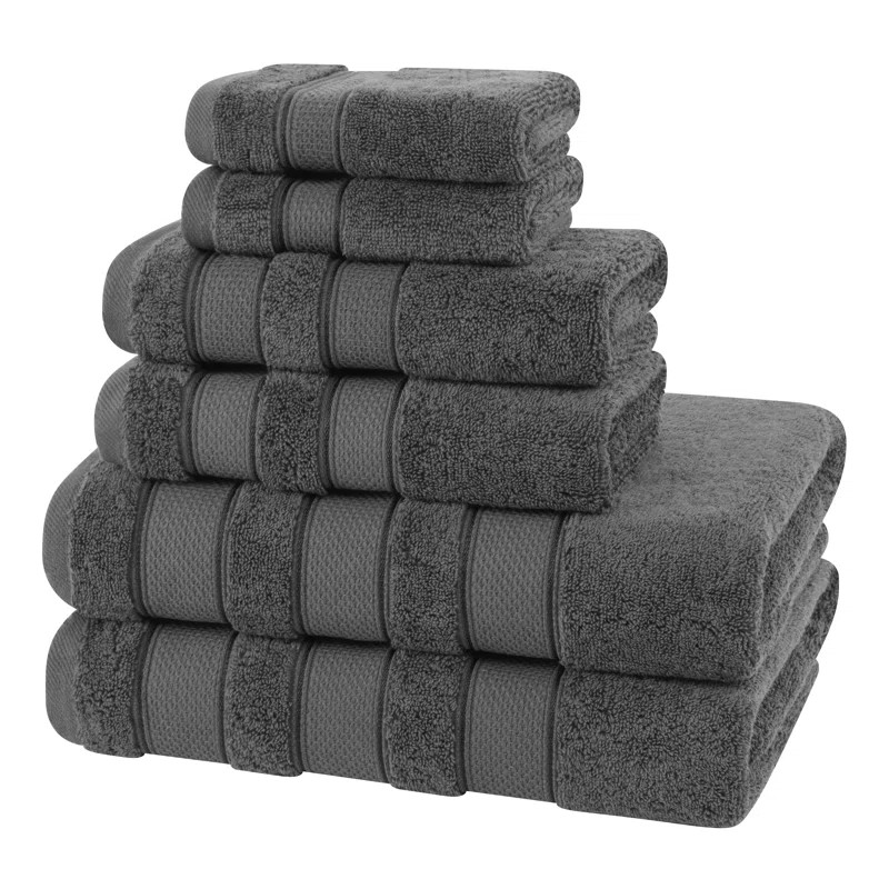 Karani Luxury Extra Soft 6 Piece 100% Turkish Cotton Bath Towel Set | Wayfair North America
