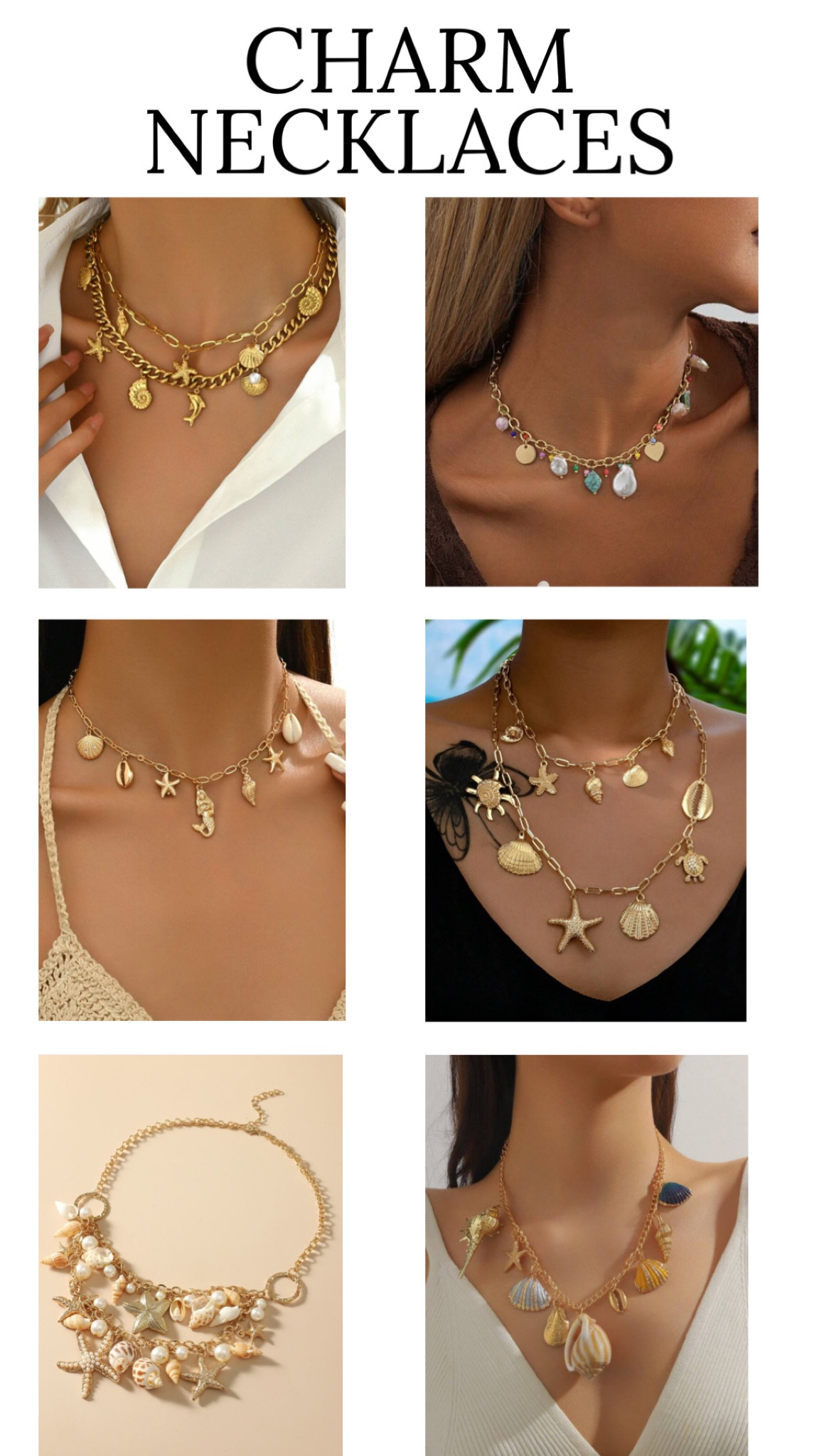 SUMMER FASHION TRENDS: Charm necklaces ✨ ☀️ 

#LTKFindsUnder50 #LTKFindsUnder100 #LTKStyleTip