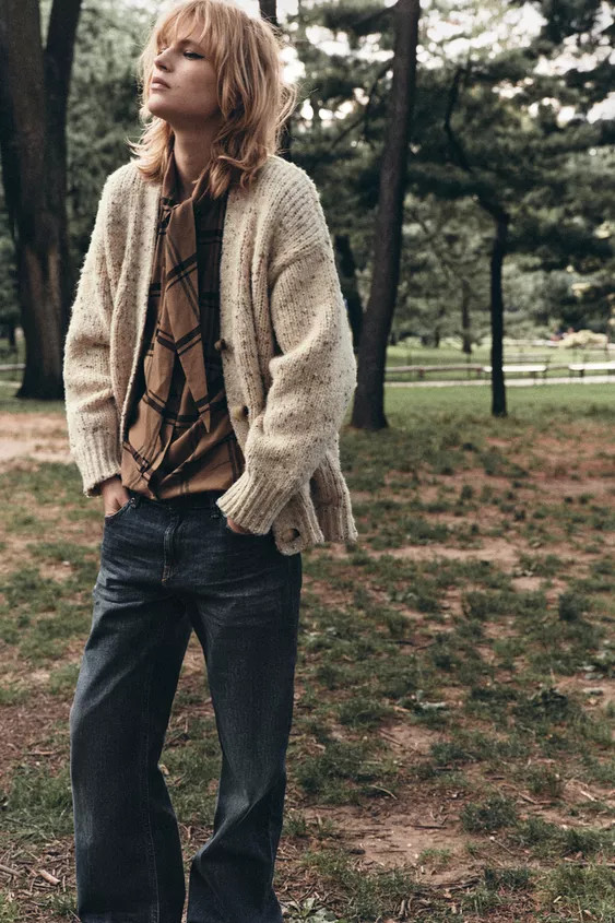 PINCHITA OVERSIZED KNIT CARDIGAN | Zara UK