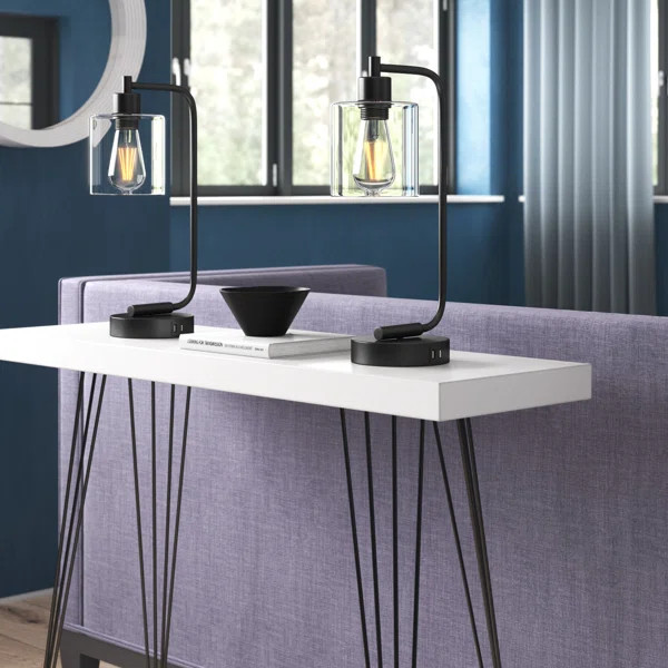 Touch Control Table Lamp Set With USB | Wayfair North America