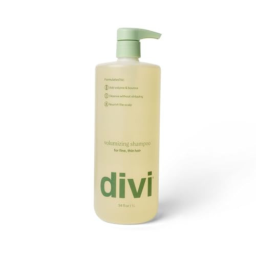 Divi Volumizing Shampoo for Women and Men - Lightweight Volume Shampoo for Fine Hair - Formulated to Cleanse, Nourish and Balance the Scalp, 1L | Amazon (US)