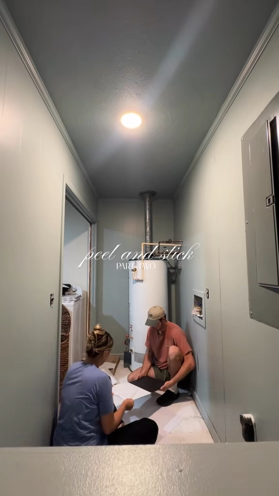 One of my favorite DIYs of this whole process… peel and stick tile! 

#LTKHome