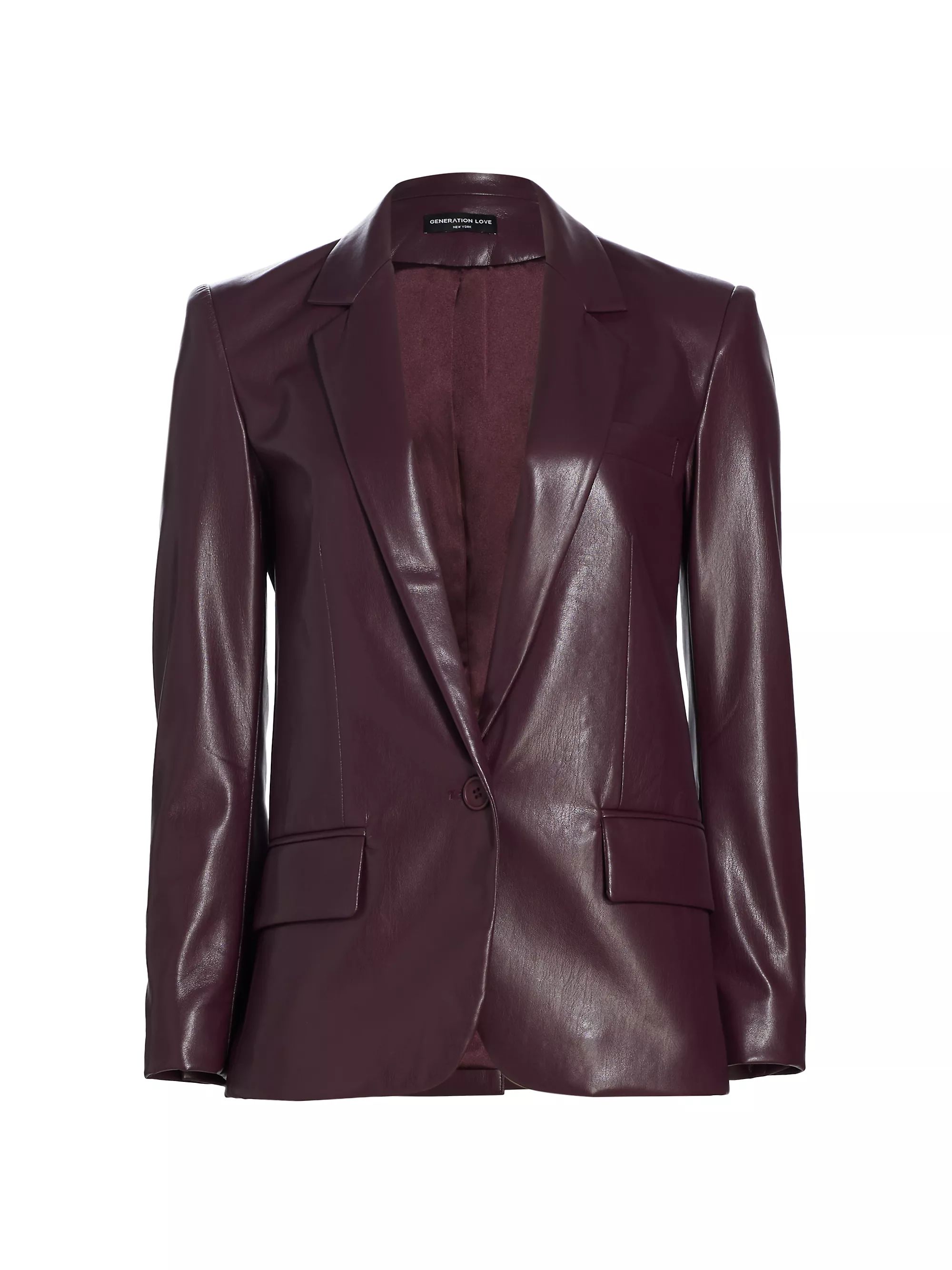 Milan Vegan Leather Blazer | Saks Fifth Avenue