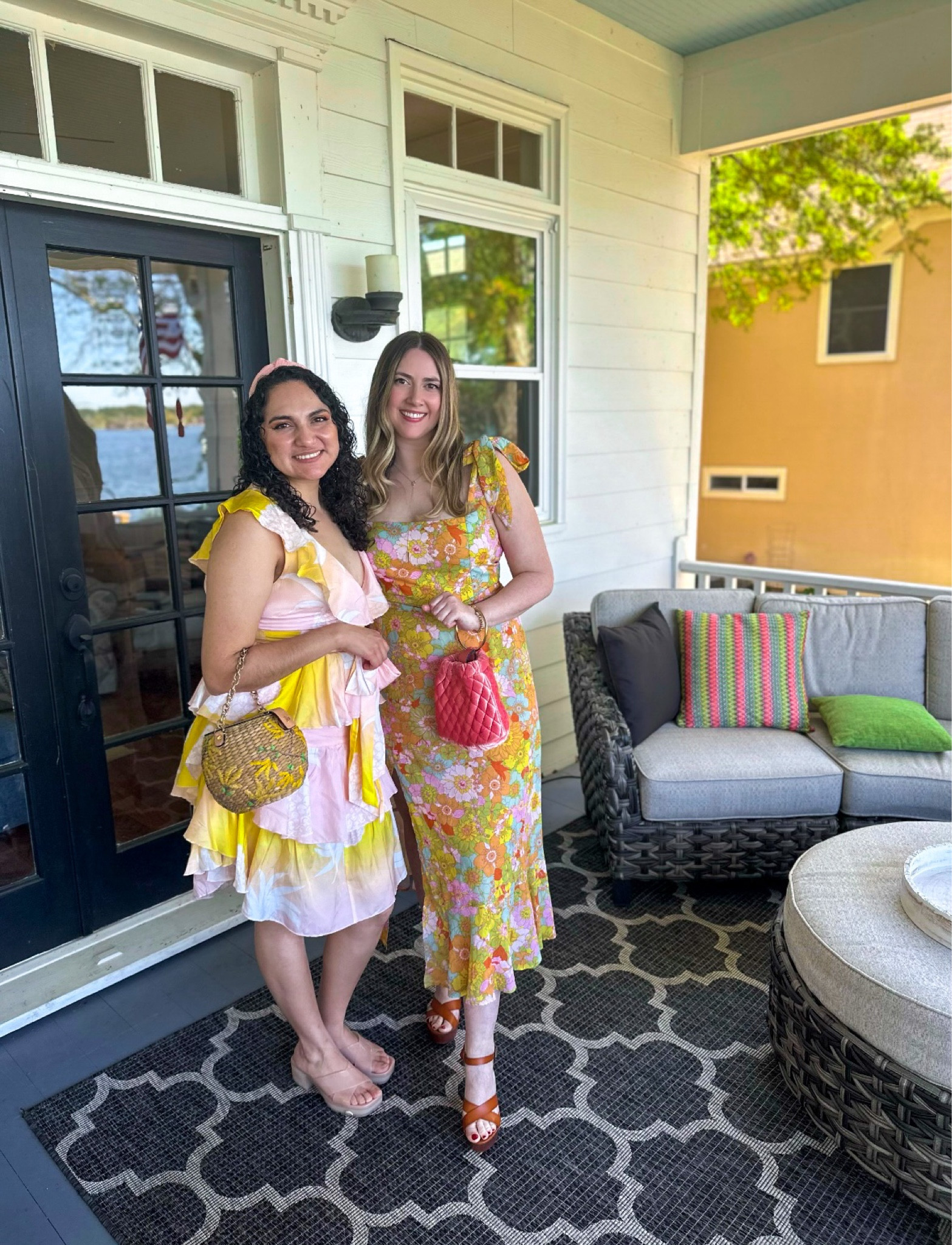 This dress got tons of compliments! Styled here for a spring bridal shower💐 Perfect for spring, Easter, weddings, brunch, summer, vacation, travel, bridal showers, etc. Dress is Show Me Your Mumu shoes are Just Fab (unavailable in this color, linked similar style). Styled with Kendra Scott jewelry. Bag was thrifted (linked similar).

#LTKbeauty #LTKwedding #LTKstyletip