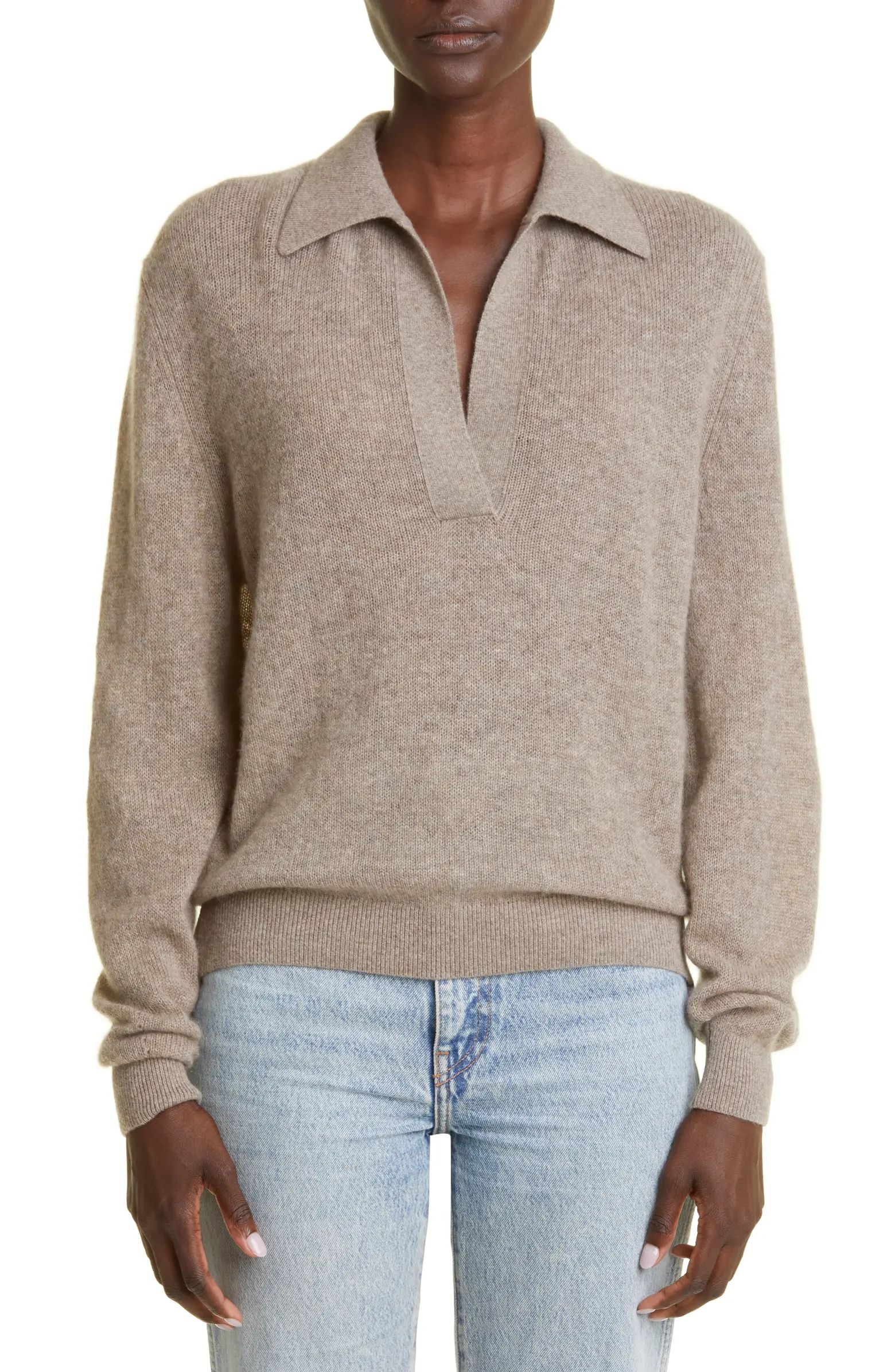 Jo Stretch Cashmere Polo Sweater | Nordstrom
