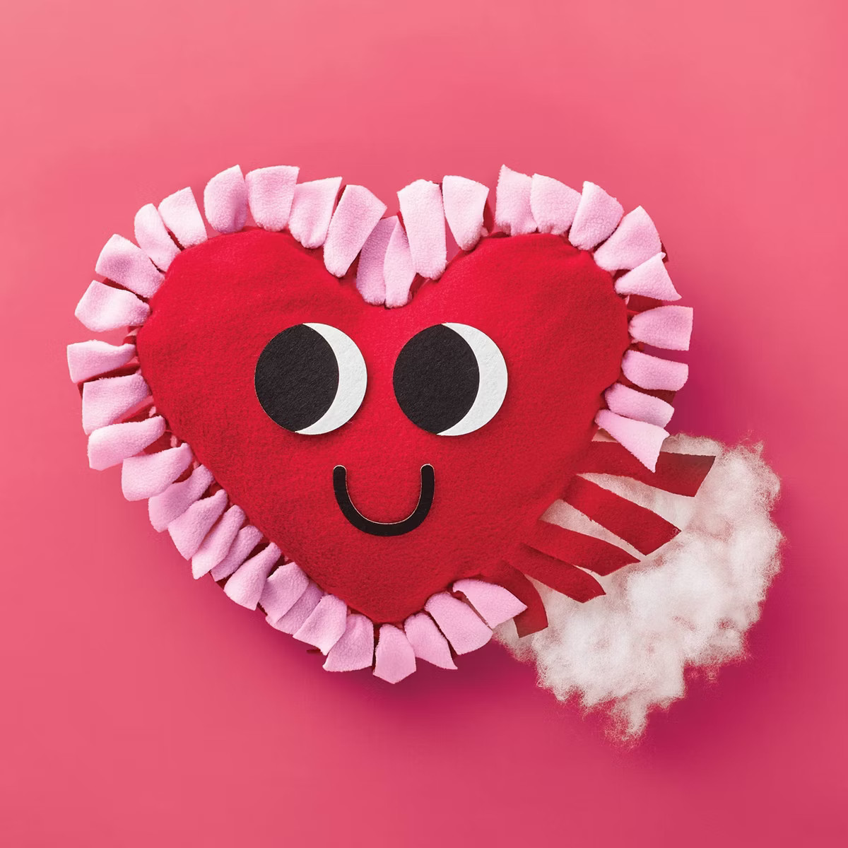 Valentine's Craft Heart Fleece Tied Pillow Activity Kit - Mondo Llama™ | Target