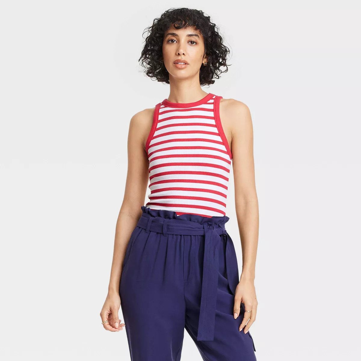 Women's Slim Fit Ribbed Tank Top - A New Day™ | Target