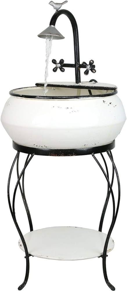 Alpine Corporation YHL170 Indoor/Outdoor Floor Antique Metal Sink Water Fountain & Stand, Charmin... | Amazon (US)