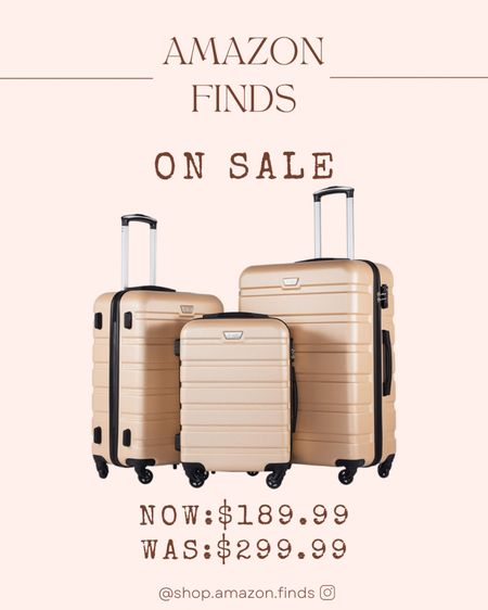 Amazing deal on suitcases from Amazon!

#LTKSeasonal #LTKtravel #LTKsalealert