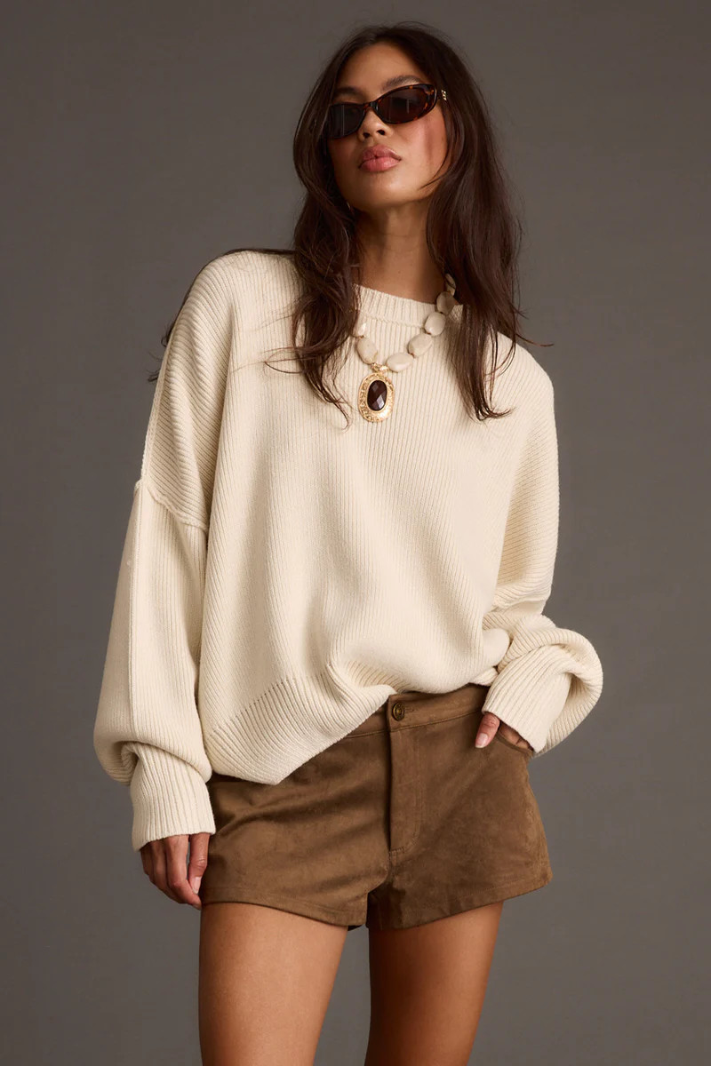 Chelsea Cream Sweater | 12th Tribe