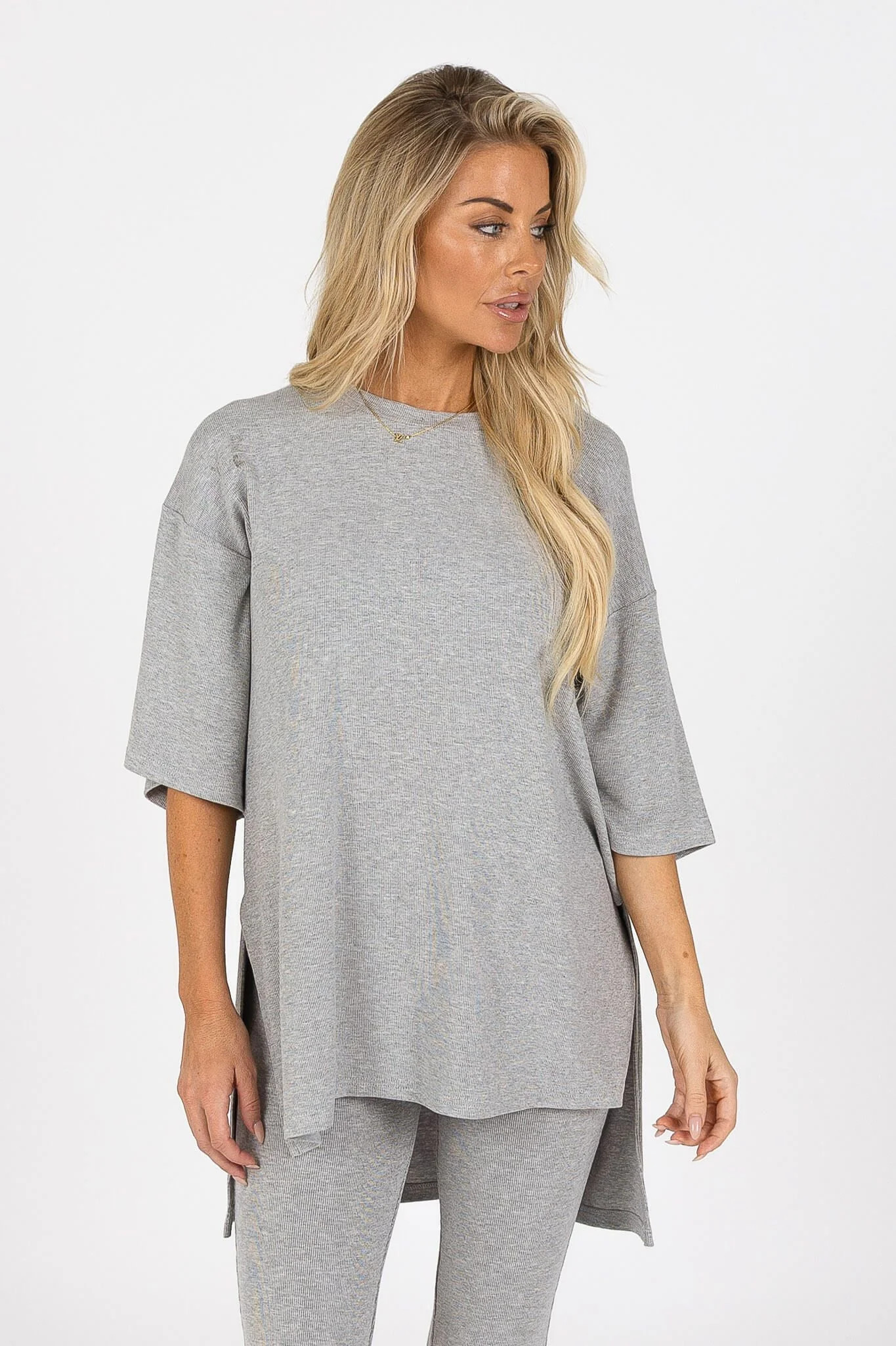 All Weekend Long Pant Set Grey | The Foxy Kind