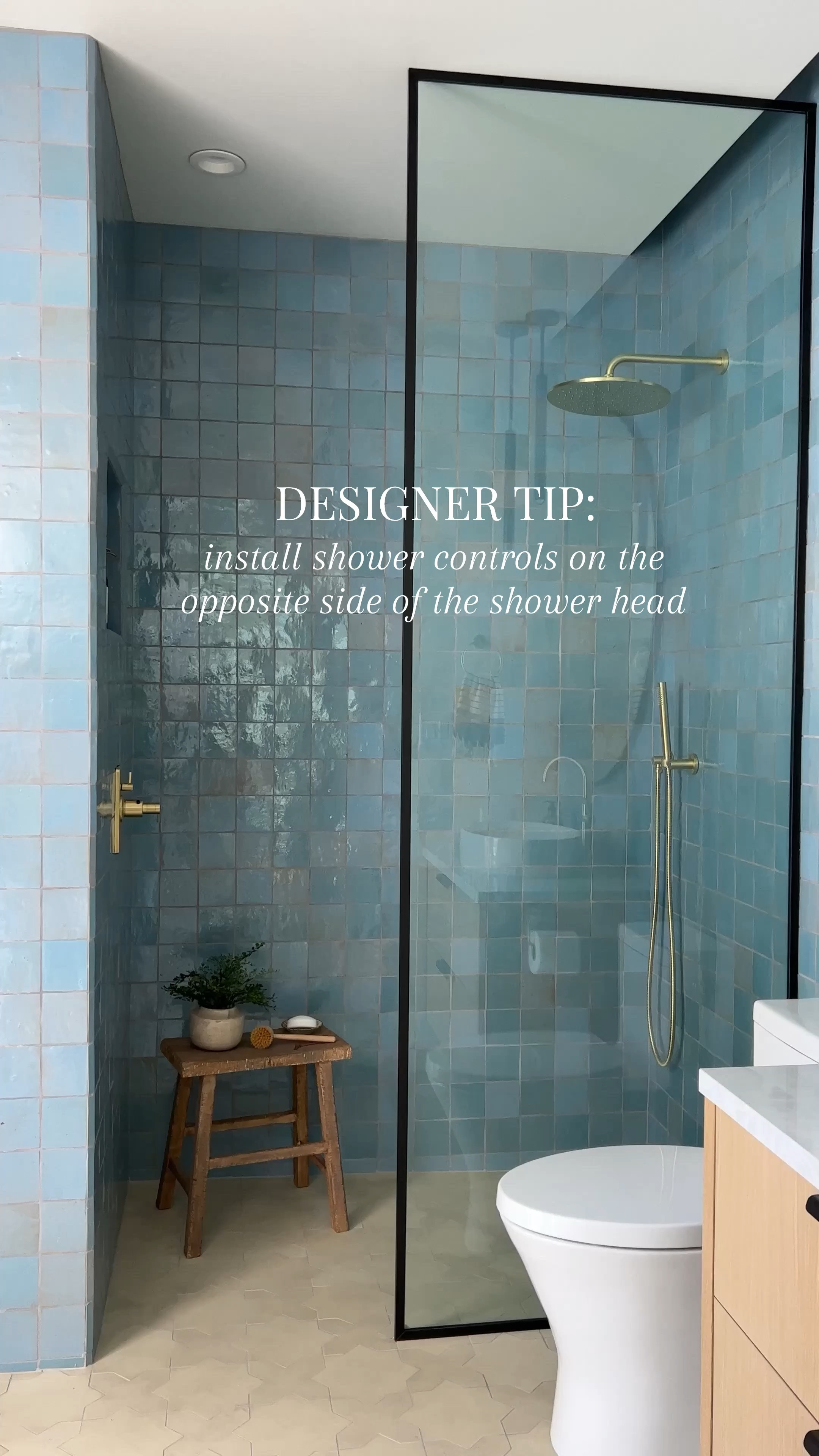 Bathroom inspiration zellige tile, blue tile, brass hardware, brass faucet, wooden stool, bath products, towels, bath towel, bathroom tile, bathroom remodell


#LTKSaleAlert #LTKFindsUnder100 #LTKHome
