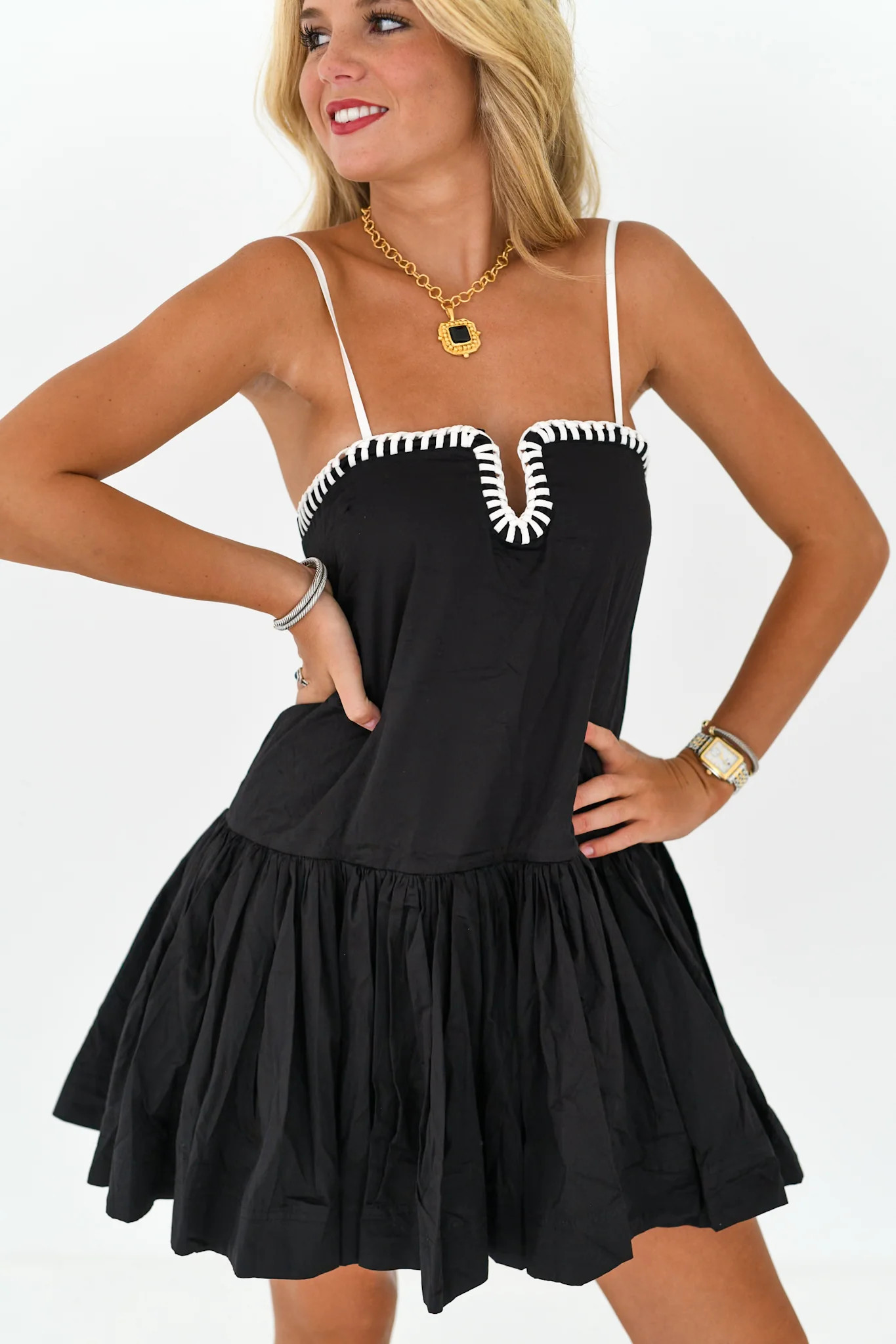 Kylie Sweetheart Dress - Black | Fancyd Boutiqe