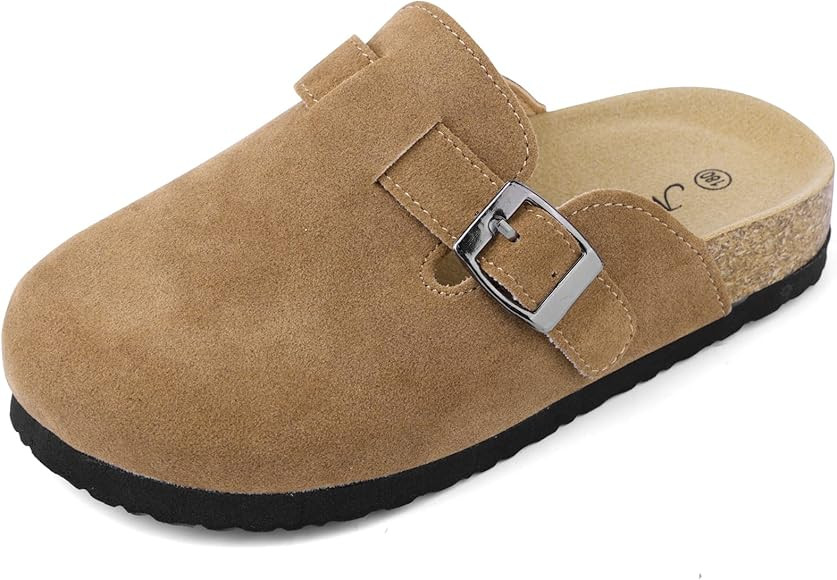 Boston Suede Clogs for Girls Boys Unisex Toddler Slippers Slip-on Kids Shoes Indoor Outdoor Cute ... | Amazon (US)