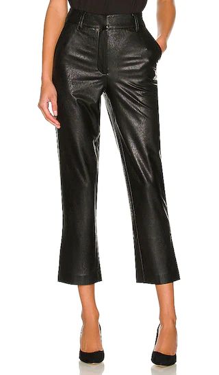 Faux Leather Trouser in Black | Revolve Clothing (Global)