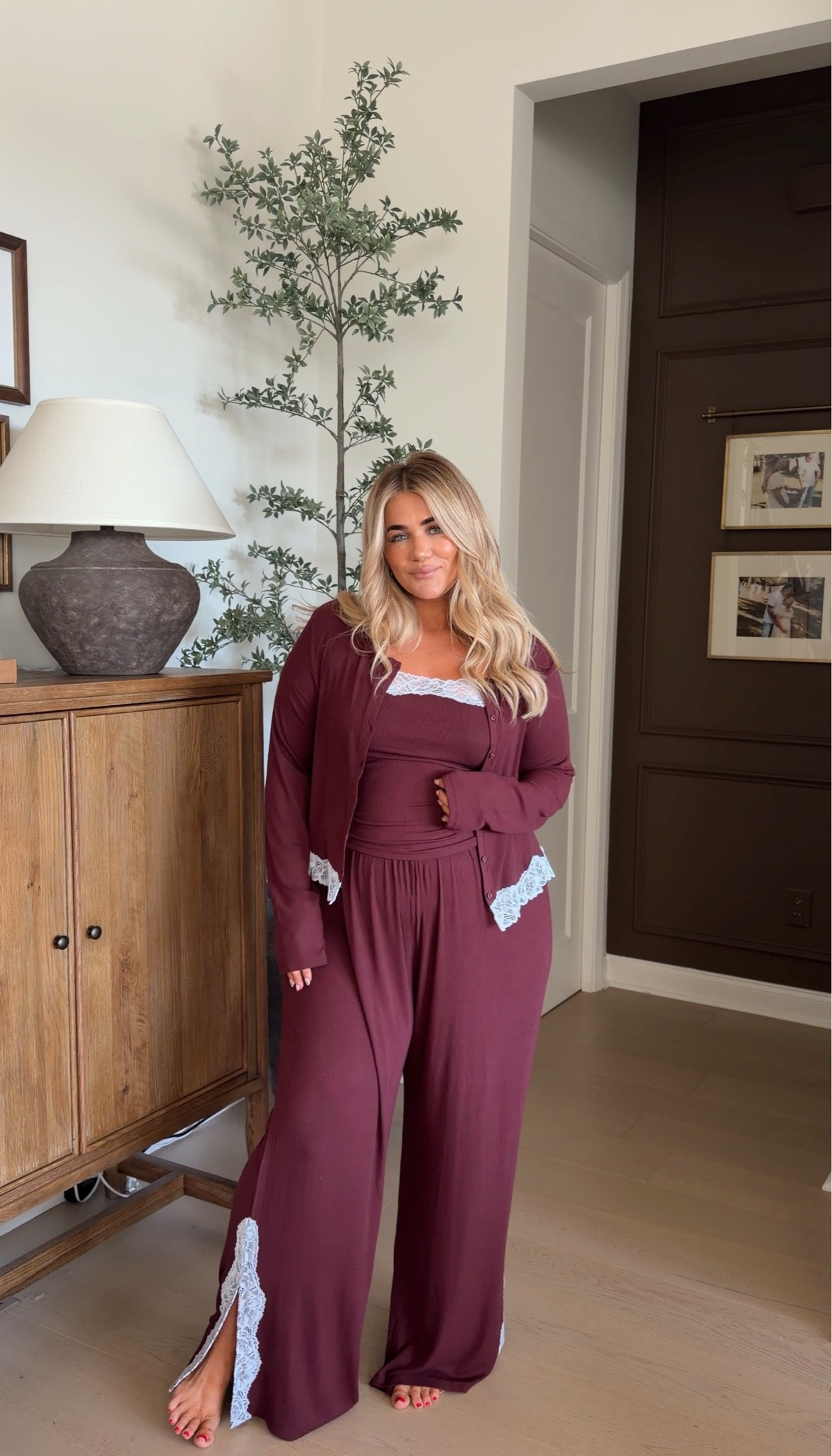 @Aerie pj set!!! It’s the softest material! XL  cardigan & pants, medium tank

#LTKMidsize #LTKSaleAlert