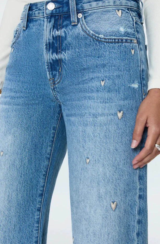 Lexi mid Rise Bowed Straight | Refinery