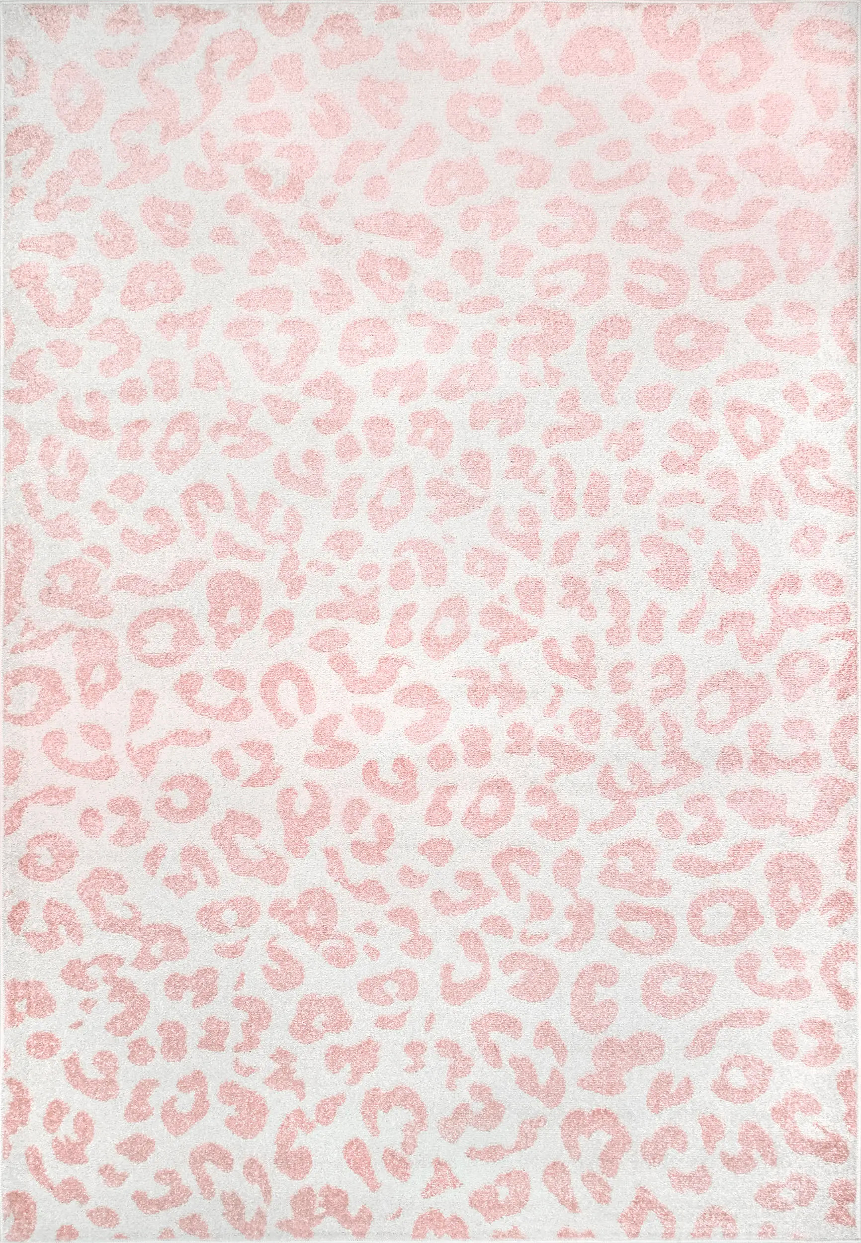 Coraline Leopard Printed Rug | Baby Pink | Rugs USA
