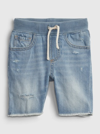 Toddler Pull-On Denim Shorts with Washwell | Gap (CA)
