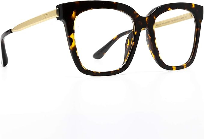 DIFF Bella Designer Square Oversized Computer Blue Light Blocking Glasses for Women | Amazon (US)