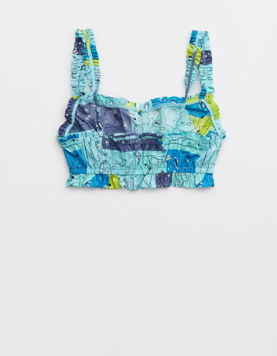 Aerie Poplin Pajama Cropped Top | Aerie