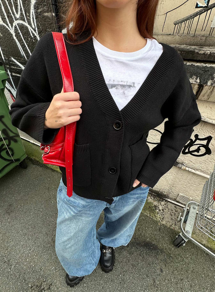 Burke Cardigan Black | Princess Polly US