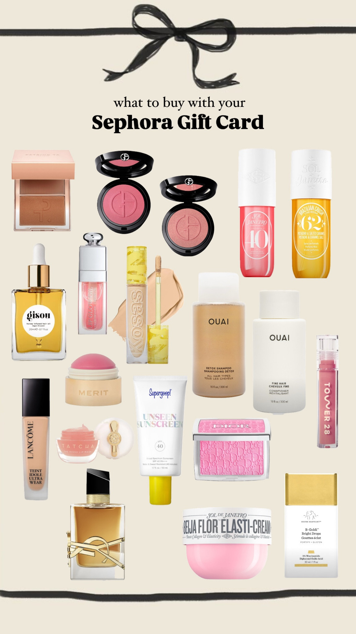 What to buy with your Sephora gift card 💌 Sephora favorites, Summer Fridays, Dae, Paula’s Choice, Laneige, Oribe, Sol de Janeiro, Rare Beauty, Dior Beauty, Tarte, Drunk Elephant, Sephora picks, Sephora skincare, Sephora beauty, Sephora hair, Sephora pro brush, Sephora pro foundation brush, Tarte brush,  

 

#LTKGiftGuide #LTKHoliday