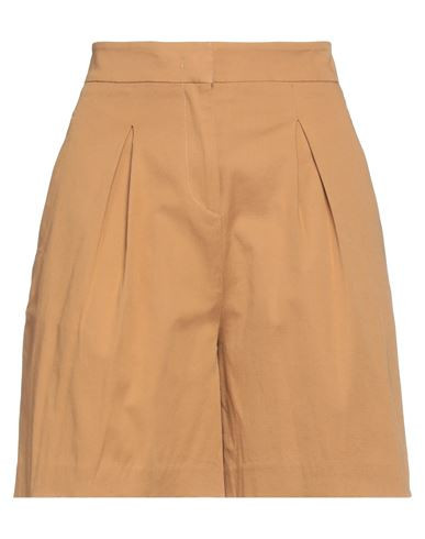 Hinnominate Woman Shorts & Bermuda Shorts Camel Size XS Cotton, Elastane | YOOX (US)