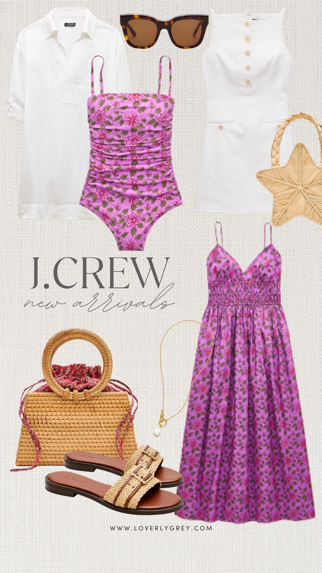 I’ve been loving these new arrivals for easy spring and summer outfits. The pink floral pieces feel so fun and feminine, and everything pairs so well with simple neutrals like white and raffia. These are the kind of pieces I reach for when packing for vacation too!

#LTKdayinmylife #LTKgrwm #LTKootd