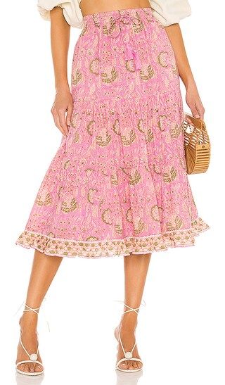 Chelsea Skirt in Wildflower Block Print | Revolve Clothing (Global)