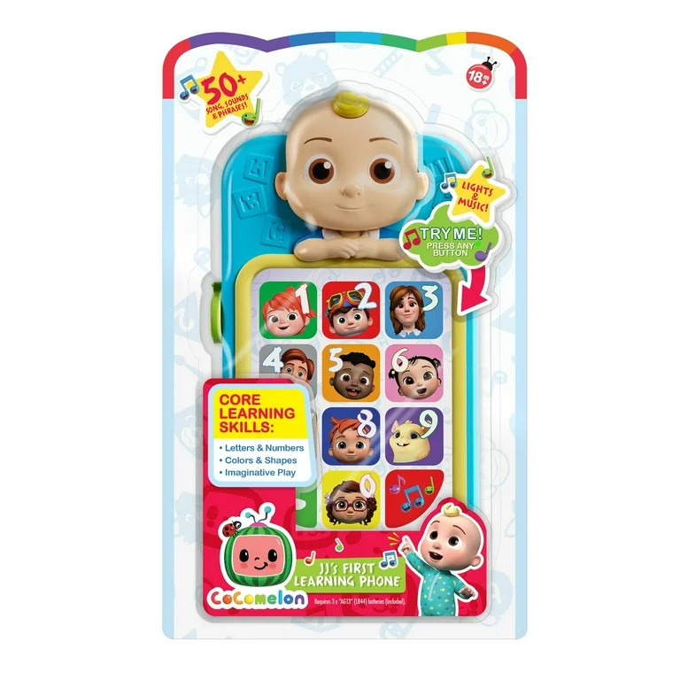 CoComelon JJ’s First Learning Toy Phone for Kids, Lights, Sounds, Music, Baby and Toddler Toys | Walmart (US)