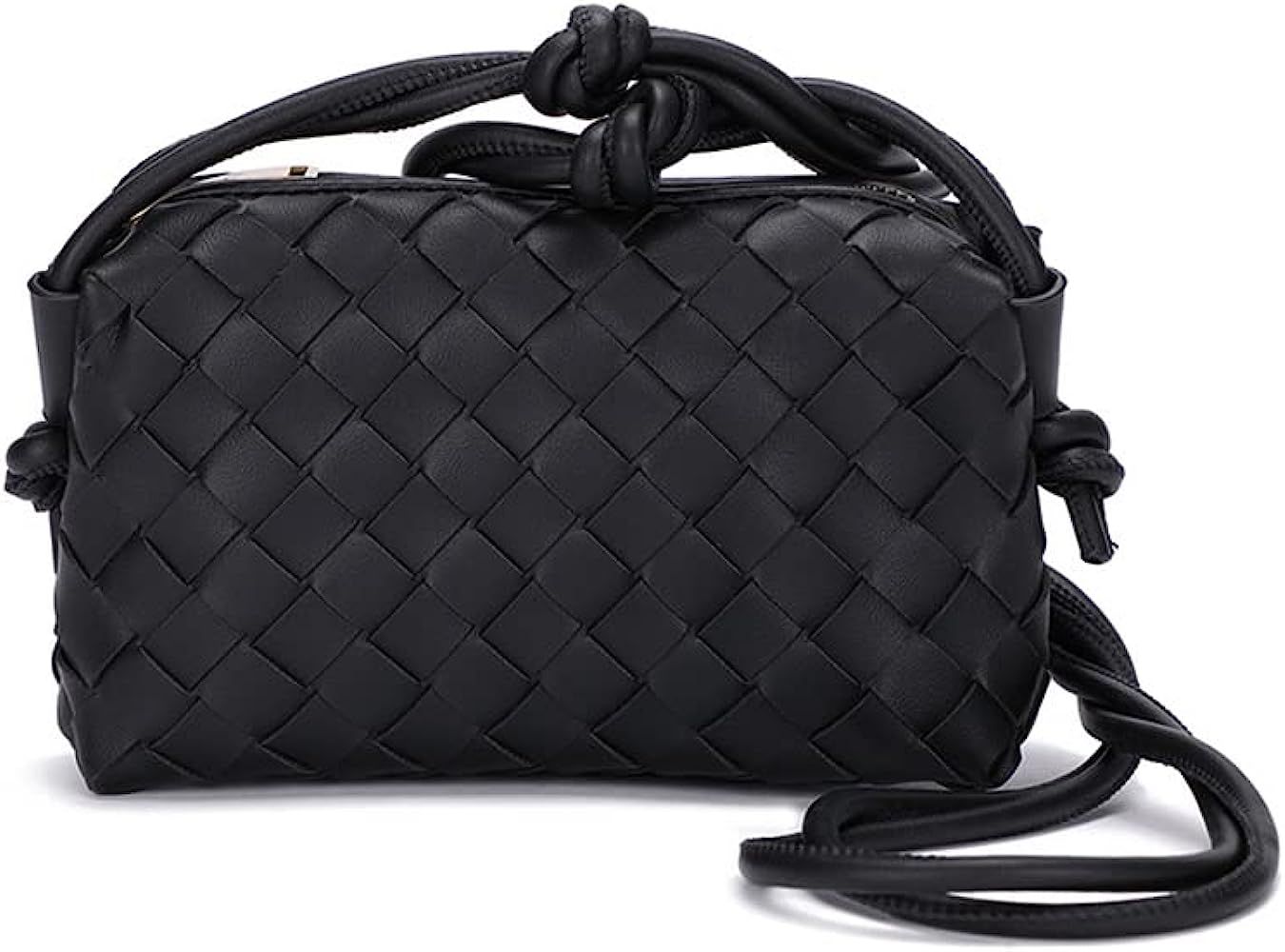 LMKIDS Woven Crossbody Bags for Women,Fashion Leather Lightweight Handbags Shoulder Bag Phone Purse  | Amazon (US)